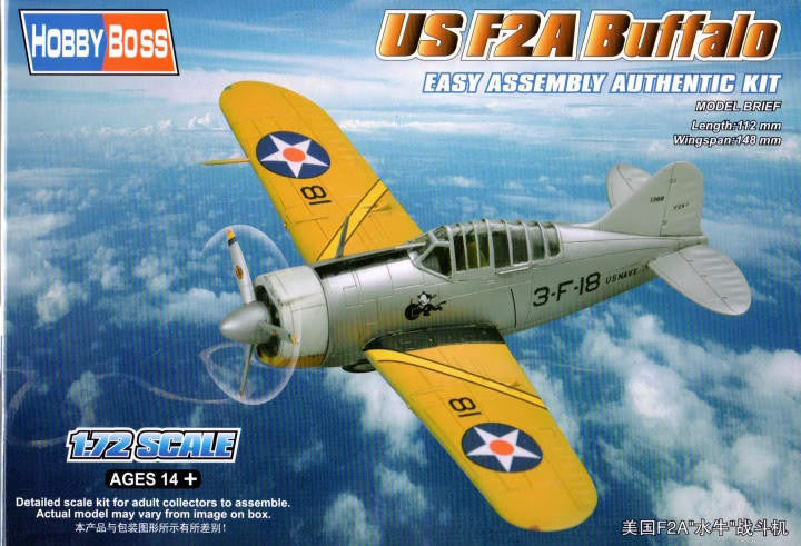 HobbyBoss 1/72 F2A Buffalo Easy Kit 80290